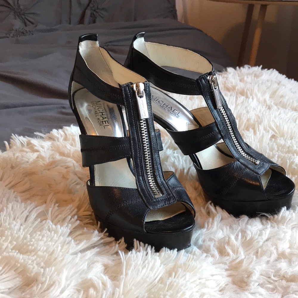 Michael Kors caged platform heels